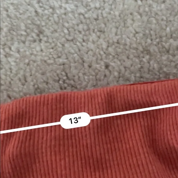 Aerie orange ribbed tube top - Picture 3 of 4